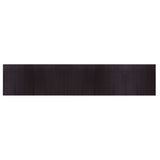 Rug Rectangular Dark Brown 100x500 cm Bamboo 376827