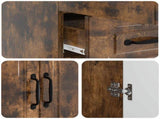 Sideboard Smoked Oak 66 x 34.5 x 92 cm Engineered Wood 895820