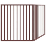 Dog Gate Foldable 2 Panels Brown 160 cm Poplar Wood 352202