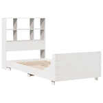 Bed Frame without Mattress White 90x200 cm Solid Wood Pine 3323699