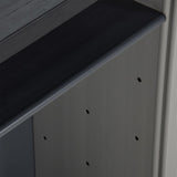 340987 Garden Waste Cabinet Grey and Black 68x40x85 cm PP