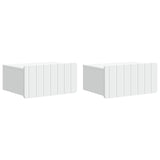 Wall-Mounted Bedside Cabinet 2 pcs White 49 x 34.5 x 24 cm 898276