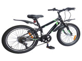Kids Bike 20'' 6-Speed for 6-11 Years Old Black 42009385