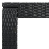 5 Piece Garden Bar Set with Cushions Poly Rattan Black 3095404