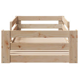 Bed Frame without Mattress 90x190 cm Single Solid Wood Pine 855693