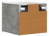 Wall-Mounted Bedside Cabinet Concrete Grey 33 x 34.5 x 43 cm 898301