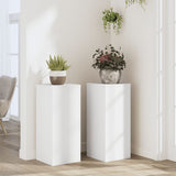Plant Stands 2 pcs White 30x30x70 cm Engineered wood 852924