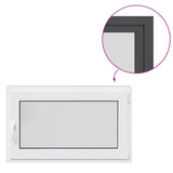 Basement Window RISOR 100 x 70 cm PVC and Glass Anthracite 42047294