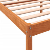 Senior Bed without Mattress Wax Brown 75x190 cm Small Single Solid Wood Pine 844150