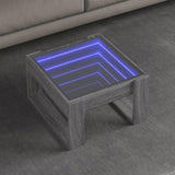 Coffee Table with Infinity LED Grey Sonoma 50x53x30 cm 847628