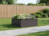 Garden Planter Black 100 x 100 x 40 cm Cold-rolled Steel 8005120