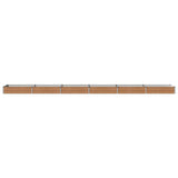 Raised Garden Bed Wood Brown 600 x 80 x 24 cm cold-rolled steel 8006526