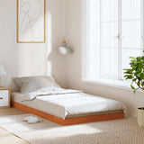 Bed Frame without Mattress Wax Brown 75x190 cm Small Single Solid Wood Pine 847158