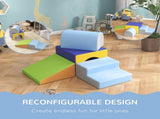 4-Piece Soft Play Set for Toddlers, Multicoloured T3398P348559