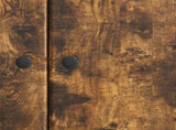 Sideboard Smoked Oak 89 x 34.5 x 80 cm Engineered Wood 895570