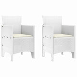Garden Chair 2 pcs White 53 x 49 x 85 cm Polypropylene 847462
