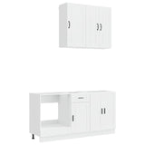 Kitchen Unit PORTO 5 pcs High Gloss White Engineered Wood 3438279