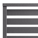 Fence Panel WPC 180x180 cm Grey 318110