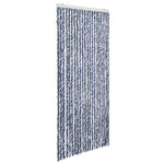 Insect Curtain Blue and White 90x200 cm Chenille 315127