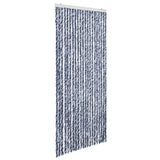 Insect Curtain Blue and White 90x200 cm Chenille 315127