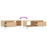 ZNTS Coffee Table Sonoma Oak 90x50x36.5 cm Engineered Wood 830567