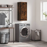 Wall Mounted Cabinet Smoked Oak 34.5x34x90 cm Engineered Wood 830513