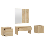 Hallway Furniture Set Sonoma Oak Engineered Wood 3082065