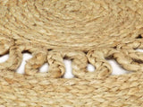 Handmade Rug Braided Jute 150 cm 133709