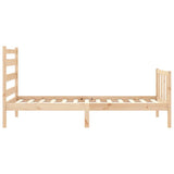 Bed Frame without Mattress 100x200 cm Solid Wood Pine 3192026