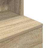 Bedside Cabinet Sonoma Oak 39x35x125 cm Engineered Wood 861312