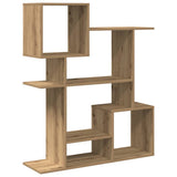 Room Divider Bookcase Artisan Oak 92x29x112 cm Engineered Wood 858128