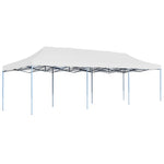 Folding Pop-up Party Tent 3x9 m White 48872