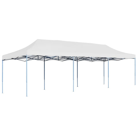 Folding Pop-up Party Tent 3x9 m White 48872