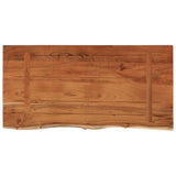 Table Top 80x40x2.5 cm Rectangular Solid Wood Acacia Live Edge 370250