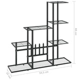 Flower Stand 94.5x25x88 cm Black Metal 336112