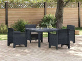 Garden Dining Set 5 pcs Anthracite Polypropylene 3378533