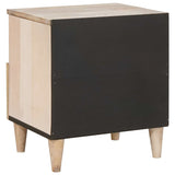Bedside Cabinet Beige 40 x 33 x 46 cm Solid Acacia wood 4018122