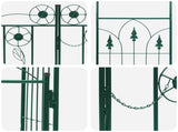 Garden Arch with Lock Green 102 x 50 x 218 cm 42021345