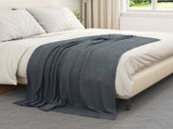 Throw Blankets 6 pcs Dark Grey 170 x 130 cm 1.86 kg Fleece 42017053