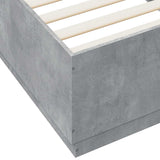 Bed Frame without Mattress Concrete Grey 100x200 cm 3209719