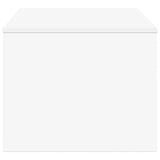 Coffee Table White 80 x 50 x 40 cm Engineered Wood 8000276