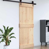 Door NARVIK Natural 100 x 210 cm Solid Pine Wood 42047087