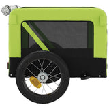 Pet Bike Trailer Green and Black Oxford Fabric and Iron 93913