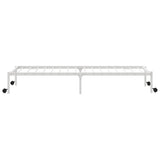 Bed Frame without Mattress Foldable White 100x200 cm Steel 4103969