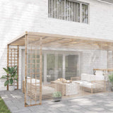 Clear Tarpaulin with Eyelets 5x10 m PVC 4018615