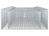 Gabion Raised Bed 2 pcs Silver 3422219