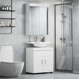 Bathroom Furniture Set TULUM 2 pcs High Gloss White 3398018