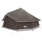 Tipi Tent Brown Grey 600 x 600 x 350 cm Polyester and Steel 42029031