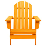 Garden Adirondack Chair Solid Fir Wood Orange 315878