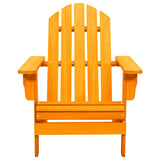 Garden Adirondack Chair Solid Fir Wood Orange 315878